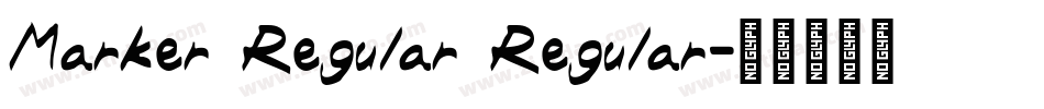 Marker Regular Regular字体转换